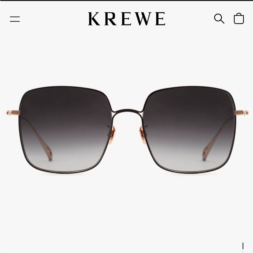 KREWE 18K Rose + Matte Black Titanium- NEVER WORN, Beautiful glasses!